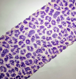 Кружево эластичное леопард фиолетовый К154