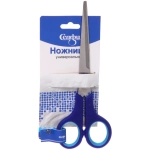 Ножницы универсальные бытовые «VOSTOKDOM», цвет микс красный/голубой, 17.4см (блистер Селфи)