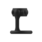 Черная эрекционная насадка на пенис - 6,2 см. (Цвет: черный)