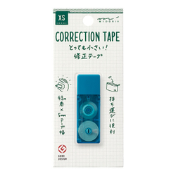 Ленточный штрих-корректор Midori XS Correction Tape (голубой)