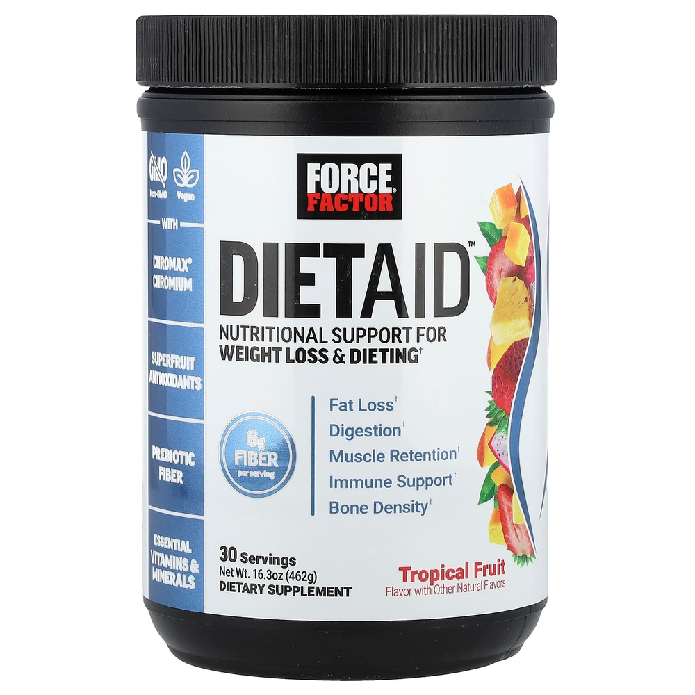 Force Factor, DietAid ™, тропические фрукты, 462 г (16,3 унции)