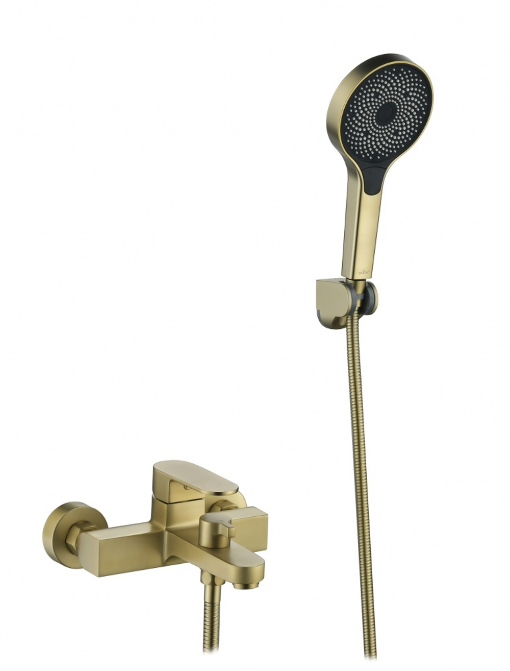 Смеситель для ванны V283531-S однорычажный, короткий, матовое золото