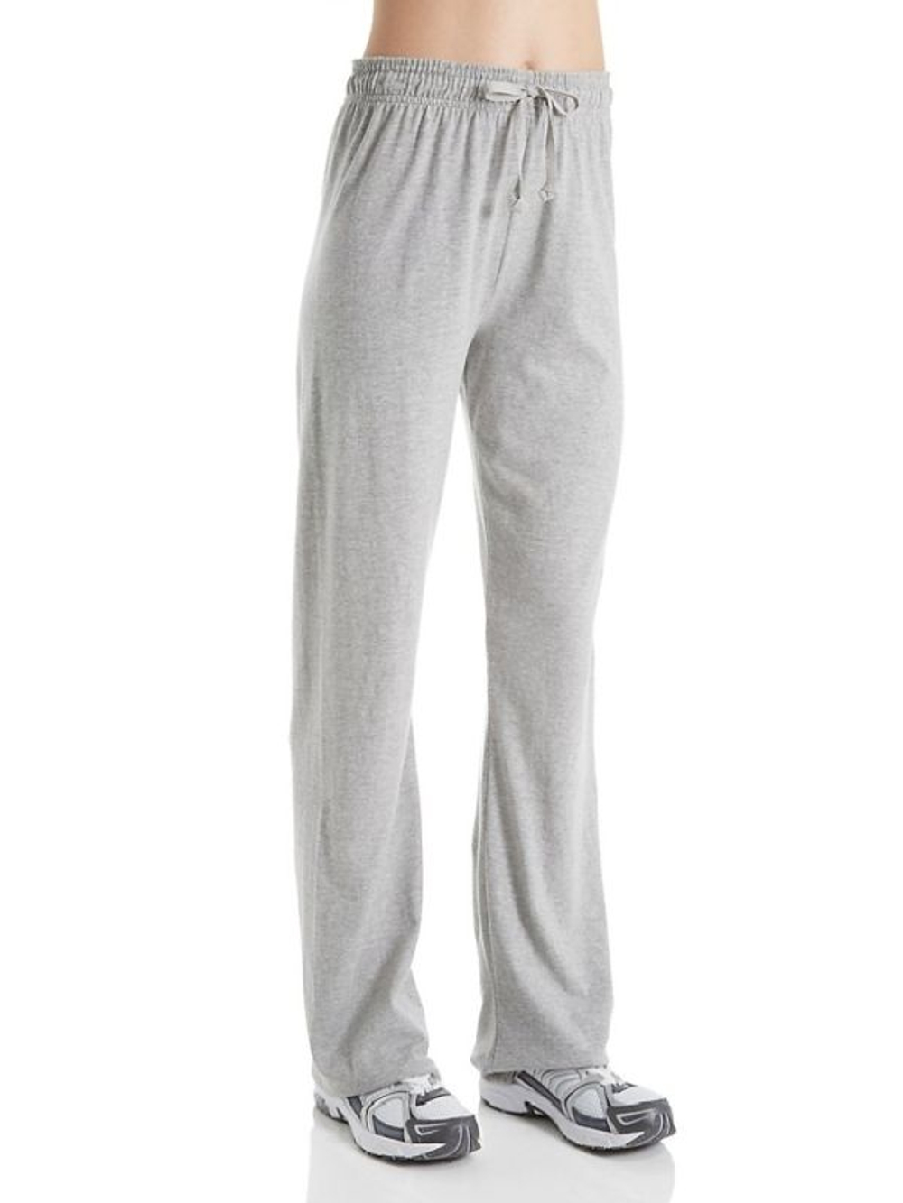 Спортивные брюки свободного кроя из хлопкового трикотажа (Размер: L) (Цвет: темно-серый)