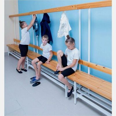 Скамья для раздевалок с вешалкой - односторонняя - 1.5м