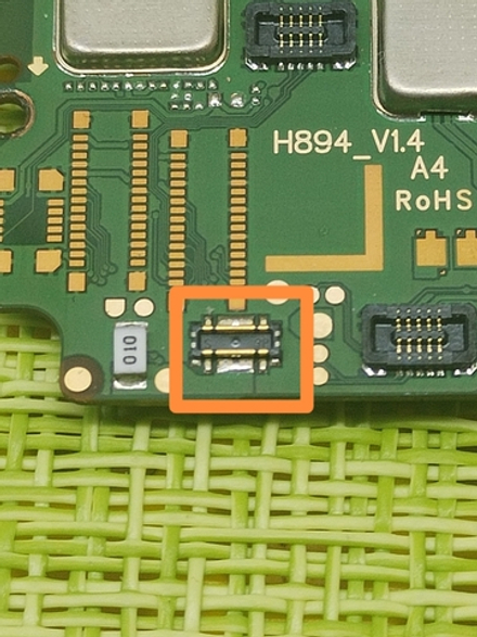 Infinix Note 30 4G (X6833B) / FPC коннектор (разъем) аккумулятора (на плату) (ORIG)