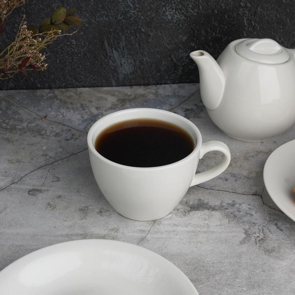 Чайная пара 255 мл белая d 9 см h7 см фарфор P.L. Proff Cuisine [4]