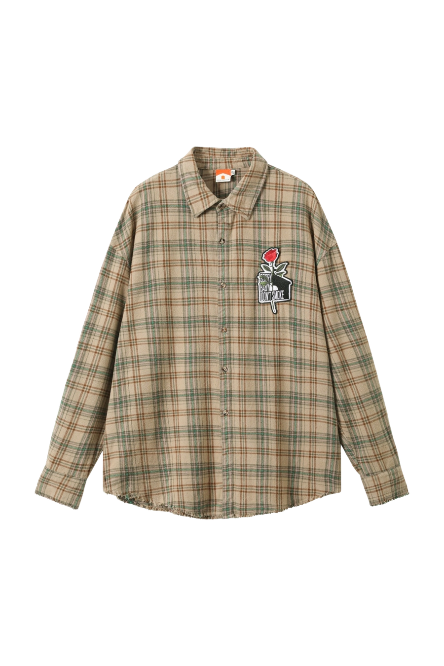 Рубашка DONSMOKE Washed Effect Plaid Shirt