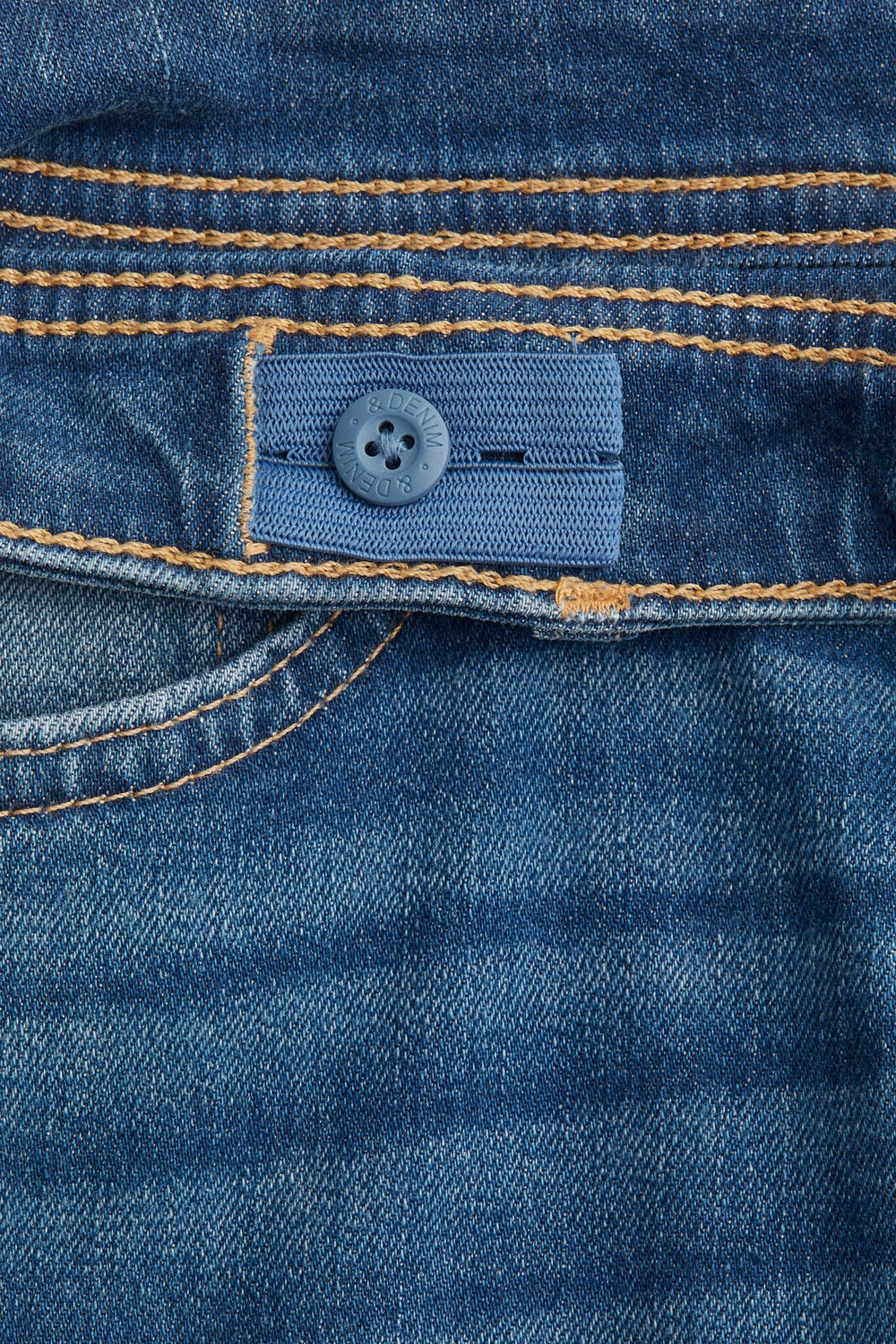 H&M Джинсы Flared Leg с заниженной талией, синий