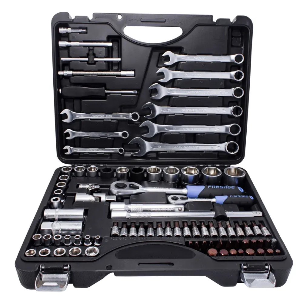 Набор инструментов 82+6пр.1/4''1/2''(6гр.)+(головка-бита 1/4''T40 Forsage F-4821-5 PREMIUM