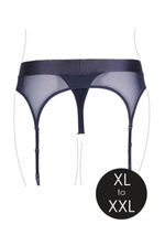 Черные трусики-пояс для страпона с вибропулей - размер XL-XXL (Размер: XL-XXL) (Цвет: черный)