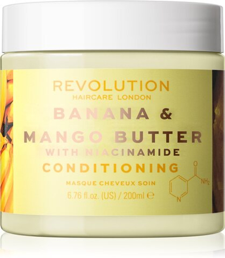 Revolution Haircare Hair Mask Banana & Mango Butter - Маска для интенсивного ухода за волосами /   200  ml  / GTIN 5057566583862