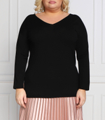 свитер vilma plus size Persona by Marina Rinaldi - черный(1363452)