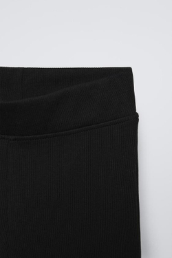 ZARA КОМПЛЕКТ ИЗ ТОЛСТОВКИ И ЛЕГИНСОВ В РУБЧИК С НАДПИСЬЮ, АНТРАЦИТОВО-СЕРЫЙ