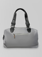 Сумка текстильная GS604 на молнии с металлическим значком однотонная и ремешком в комплекте