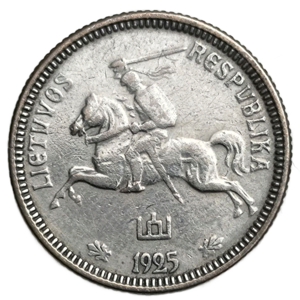 Монета 1 лит 1925 год Литва