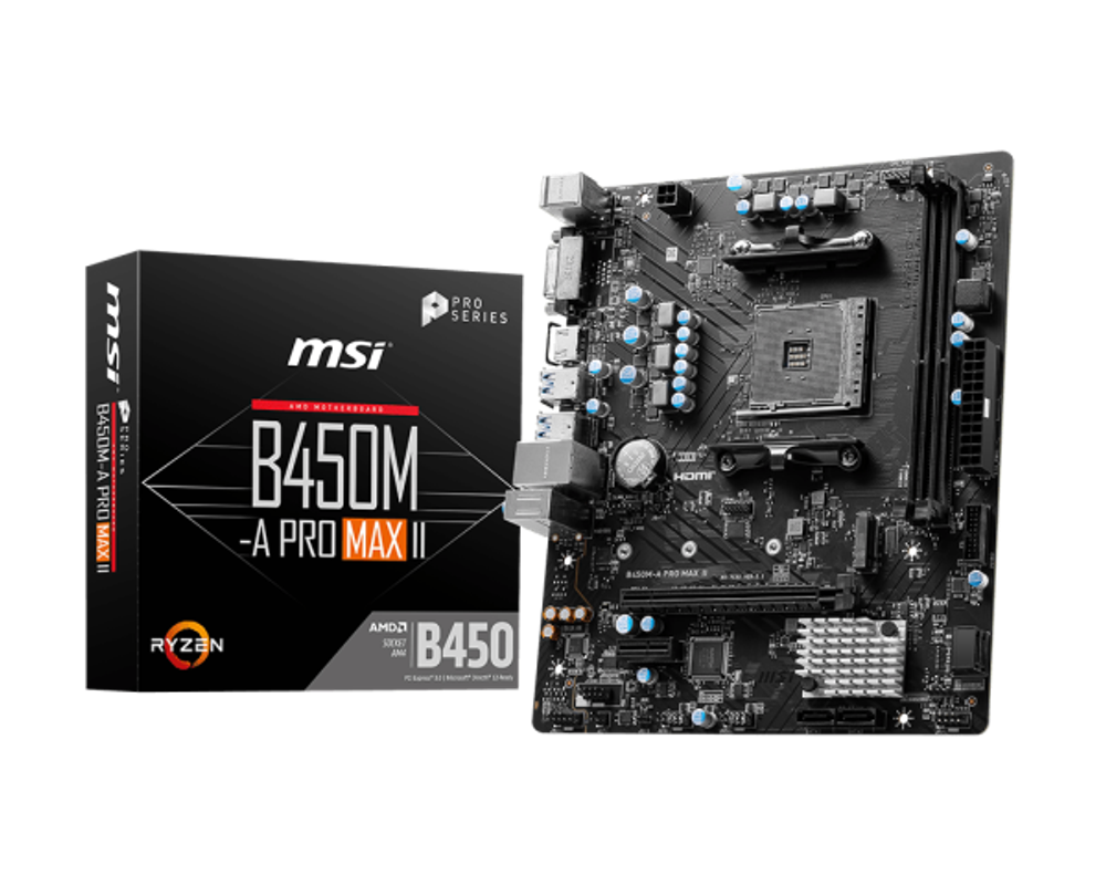 Материнская плата MSI B450M-A PRO MAX II, RTL