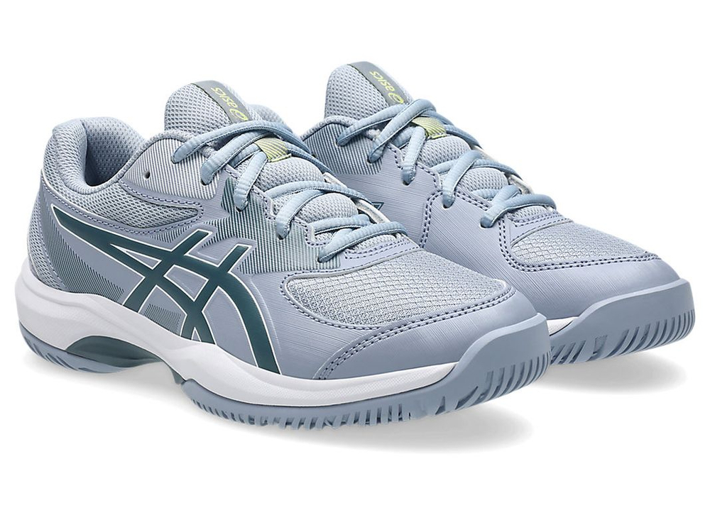 Детские теннисные кроссовки Asics Gel-Game GS - grey blue/ironclad