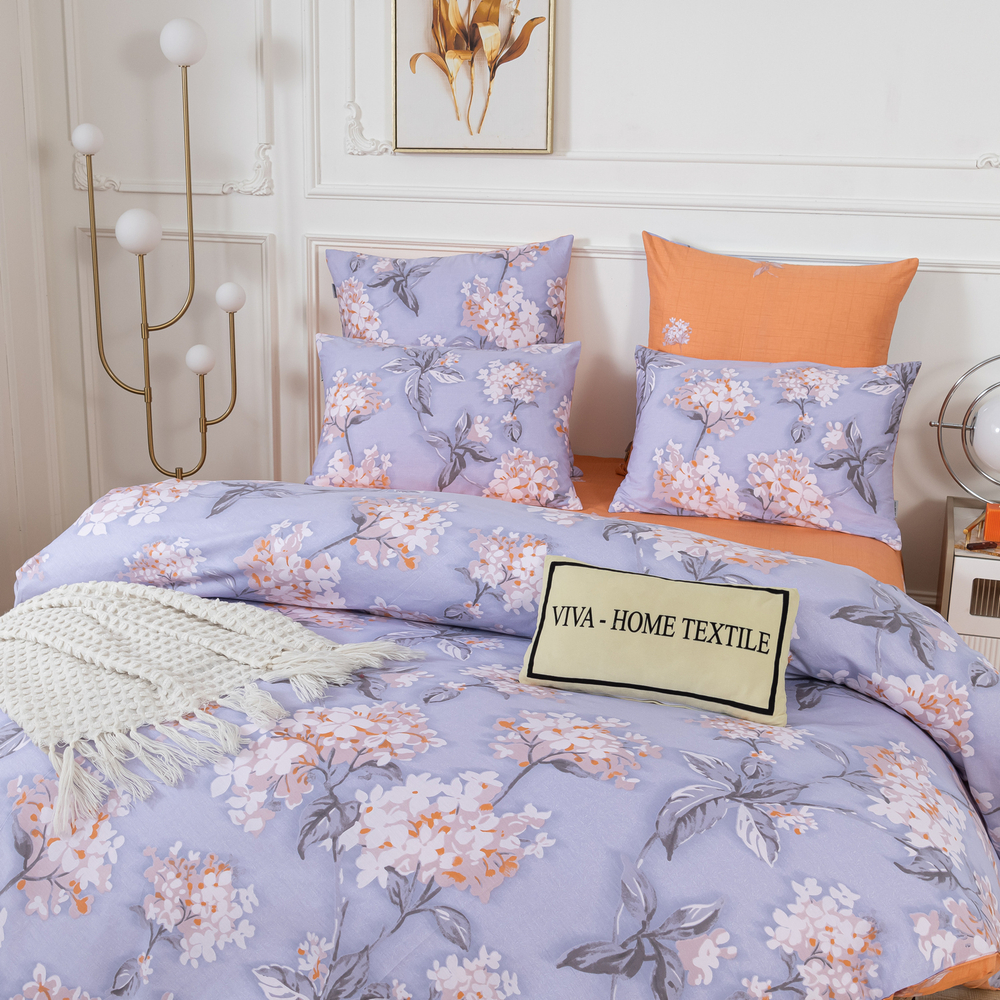 Комплект постельного белья Делюкс Сатин 100% хлопок на резинке LR450