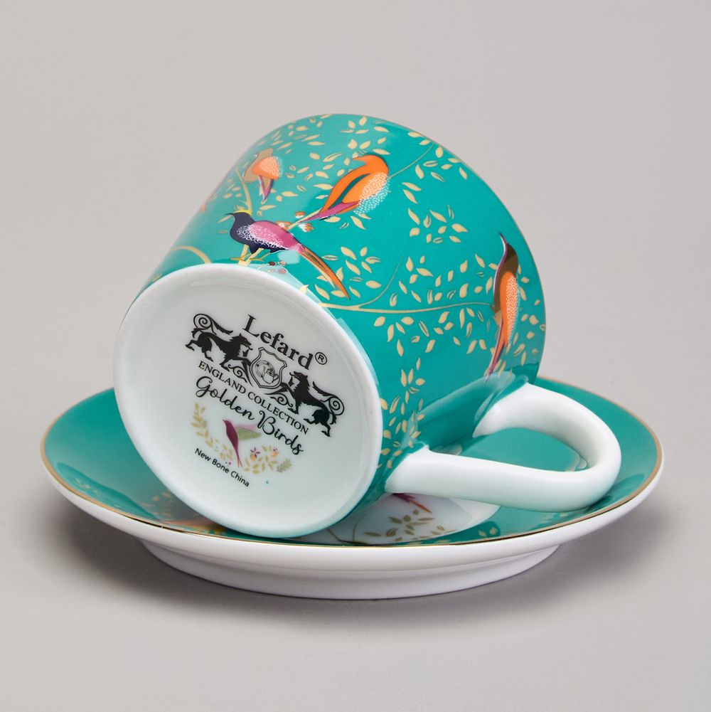 КОФЕЙНЫЙ НАБОР LEFARD "GOLDEN BIRDS" НА 2 ПЕР. 4 ПР. 120 МЛ (КОР=12НАБ.)