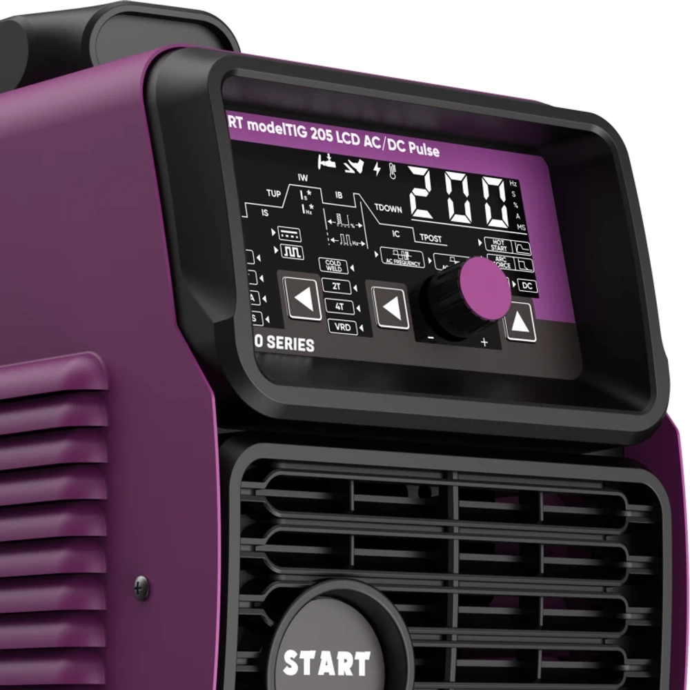 START modelTIG 205 LCD AC/DC TIG PULSE установка аргонодуговой сварки 3W205APL