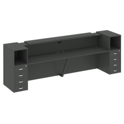 Onix Ресепшн O.R-K-12 Антрацит 3624*766*1187