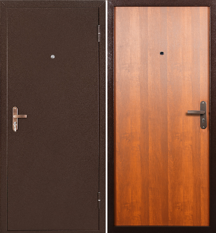Дверь в квартиру Порошковое напыление/Ламинат миланский орех - 358