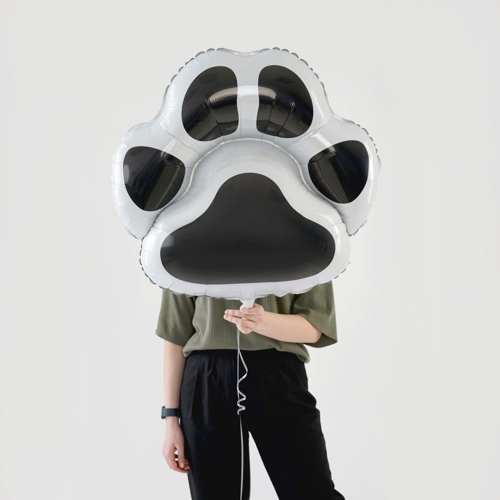 F Шар  Лапка черная 29"/73 см 