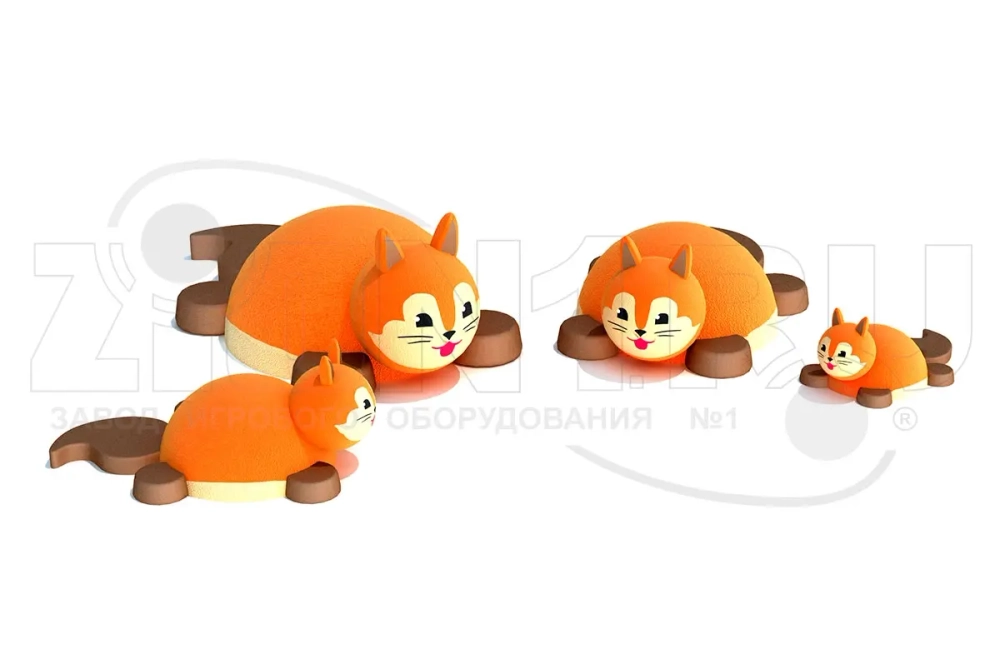Резиновая фигура 3D для детских площадок Бельчонок