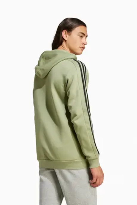 Кофта adidas Essentials Fleece 3S FZ - зеленый