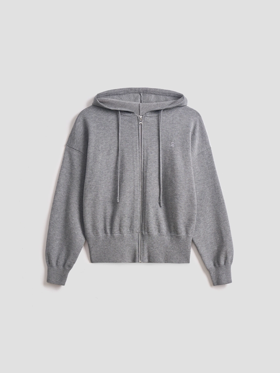 Вязаное худи