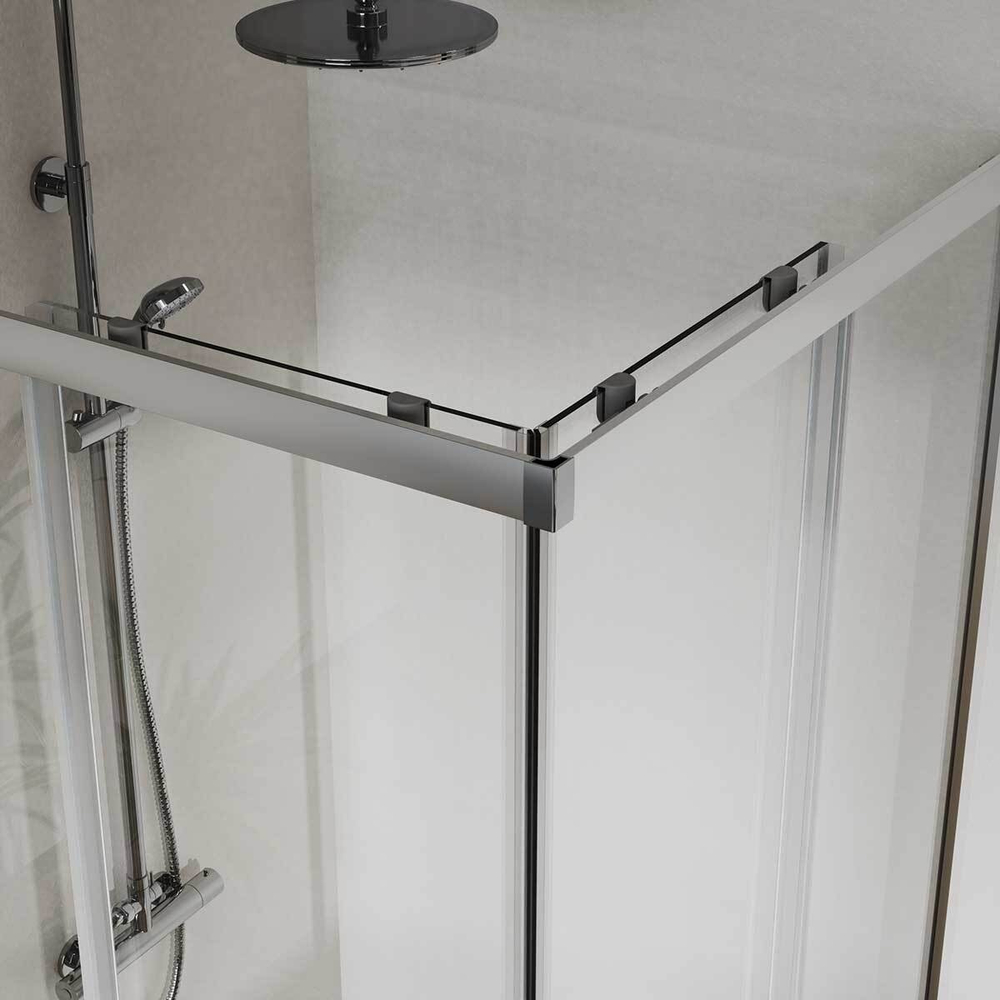 Душевой уголок City VSS-5CT8010CL, 1000*800, хром, стекло прозрачное