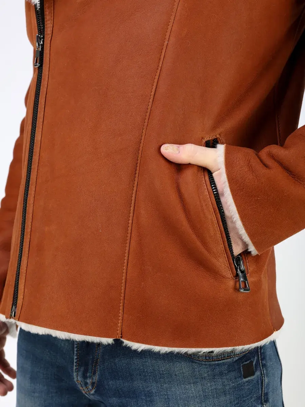 Дубленка зимняя натуральная косуха