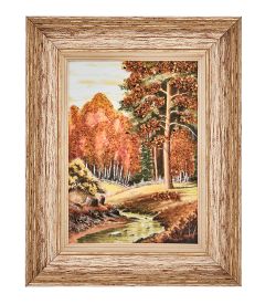 AMB-01/81 Картина «Созвучие природы» (с янтарной крошкой) пласт.рамка 33х42см