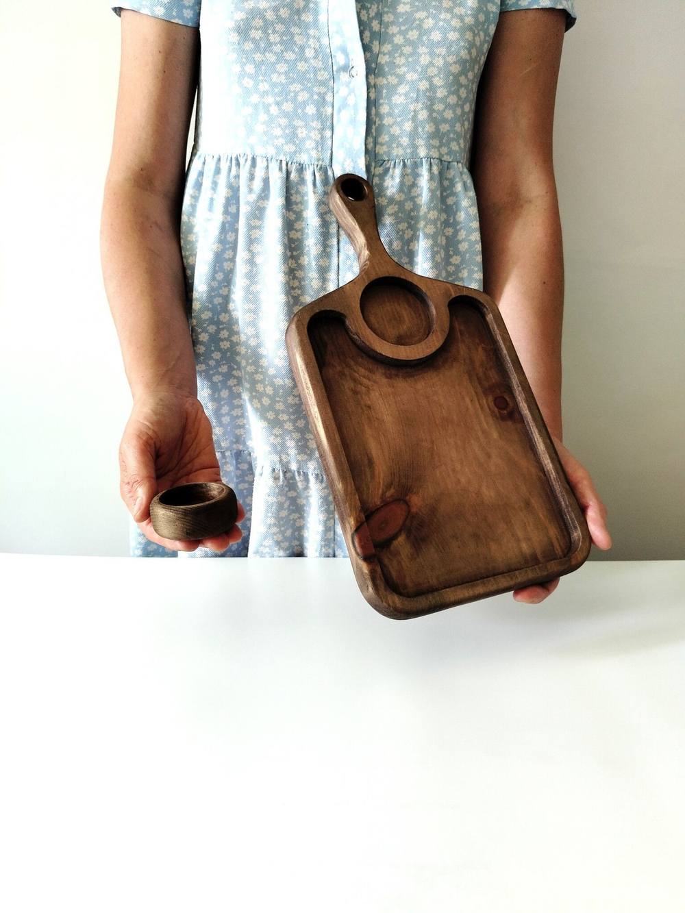 Доска деревянная для подачи сервировочная