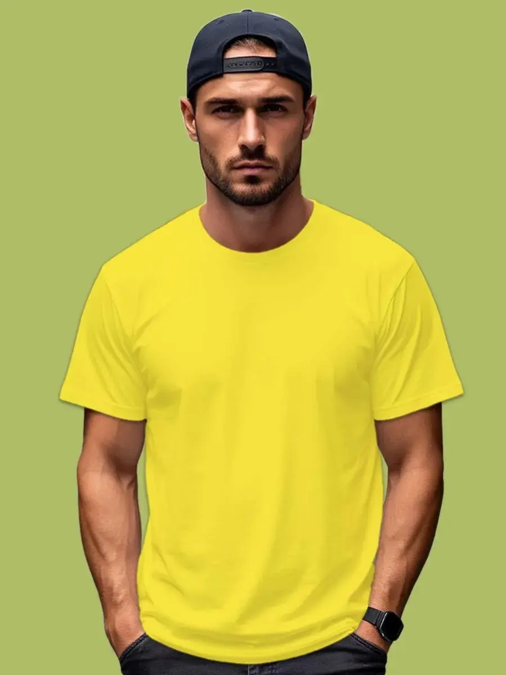 Футболка Взрослая.Премиум однотонная.1 шт