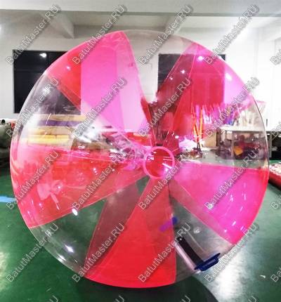 Аттракцион Водный шар ПВХ «Розовое сияние» 1.8*1.8*1.8 м