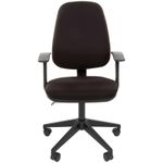 Кресло оператора Chairman 661 PL (SL), ткань черная, механизм качания спинки