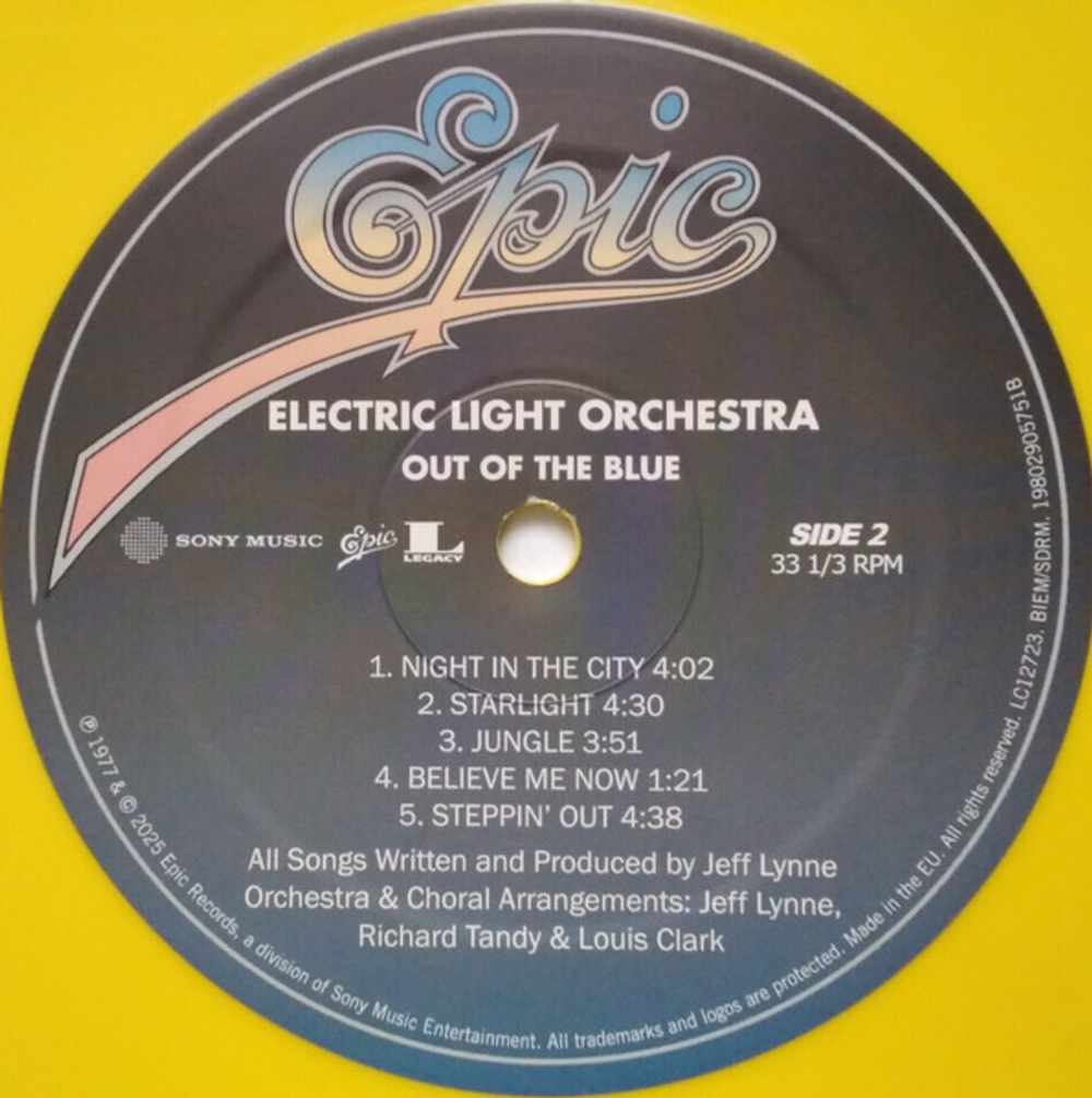 Electric Light Orchestra / Out Of The Blue (Limited Edition)(Coloured Vinyl)(2LP)