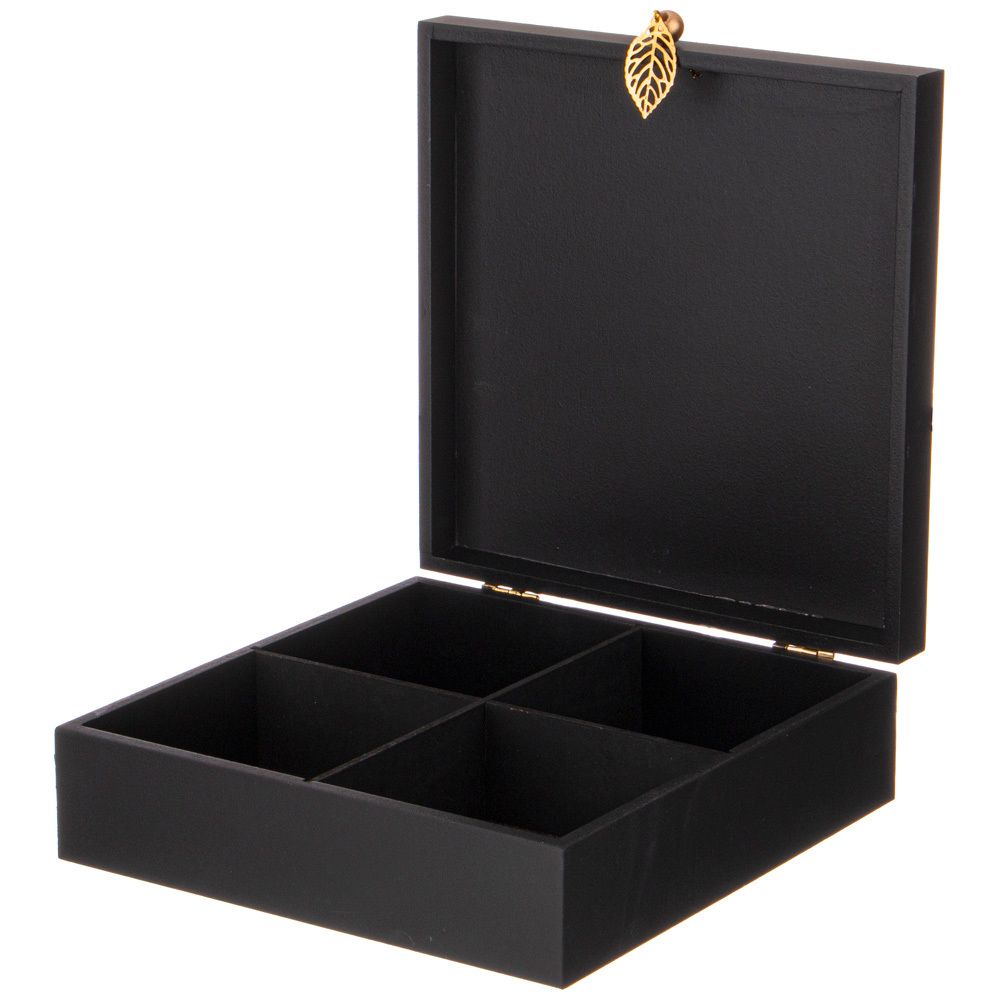 ШКАТУЛКА ДЛЯ ЧАЯ КОЛЛЕКЦИЯ "ЭТНИКА" 20*20*6,5 СМ