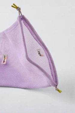 ZARA НАБОР РАЗНОЦВЕТНЫХ СЕТЧАТЫХ СУМОК, РАЗНОЦВЕТНЫЙ