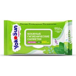 Детские влажные салфетки YokoSun Japan 100 шт