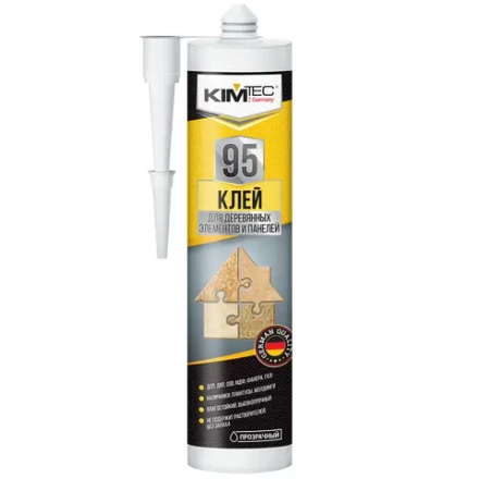 KIM TEC  Клей жидкие гвозди 95 для деревянных элементов и панелей, прозрачный, 280мл