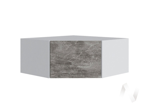 Антресоль угол скос Мадрид 400 (белый/ателье светлое)