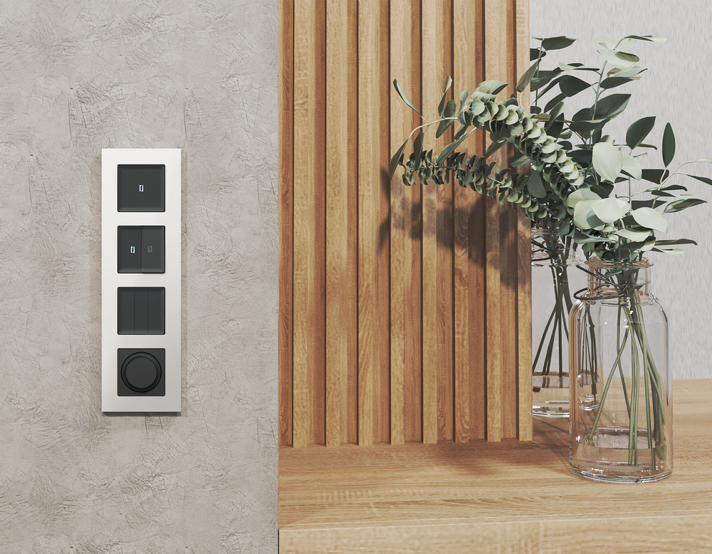 MA805510 Комплект механизма светорегулятора универсального ALFA Черный матовый 25-600W/LED 5-300W QUANT (AP8055, VM136)