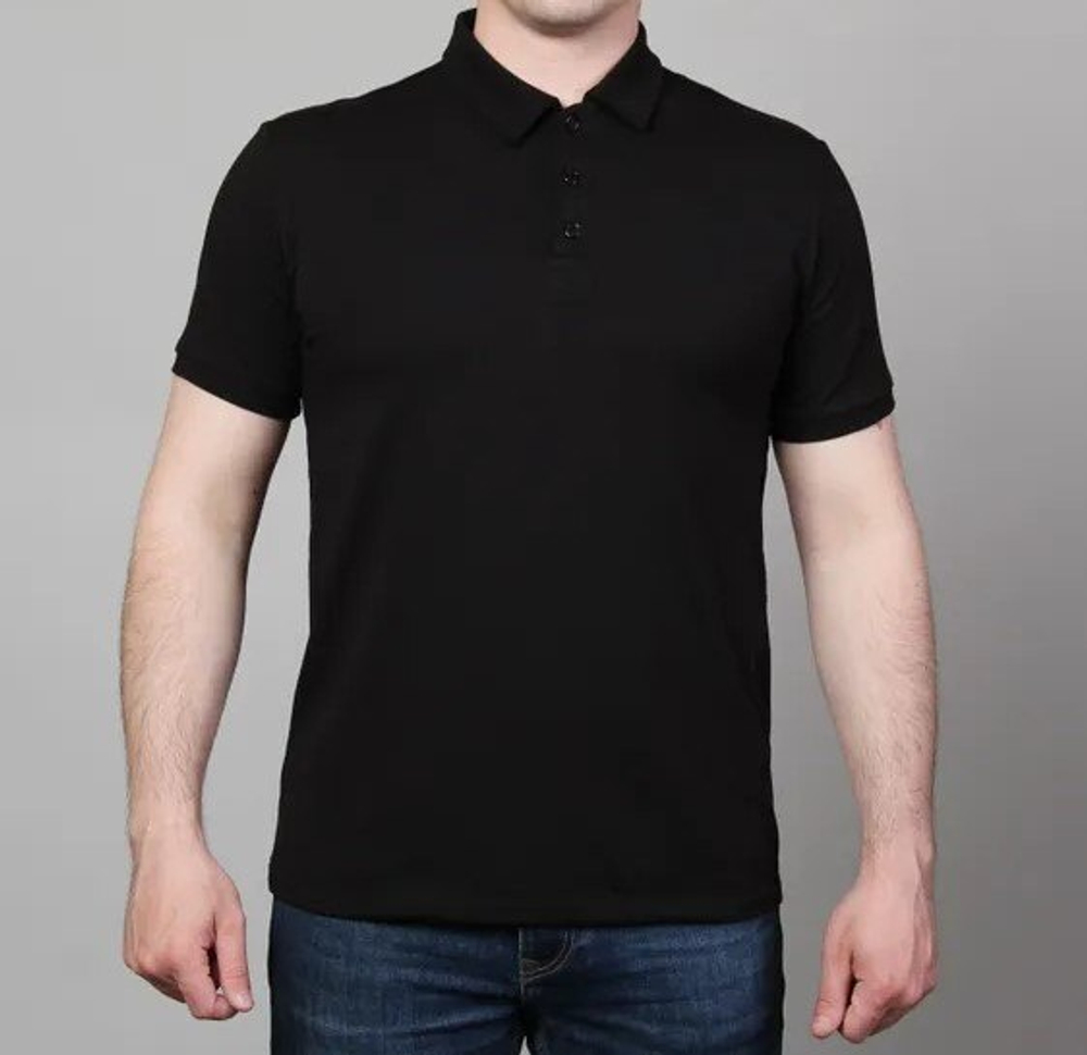 Футболка Поло Черное