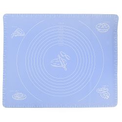 Коврик для раскатки теста и выпечки с разметкой 40х50см (в ассортименте) (силикон) (упак пакет)