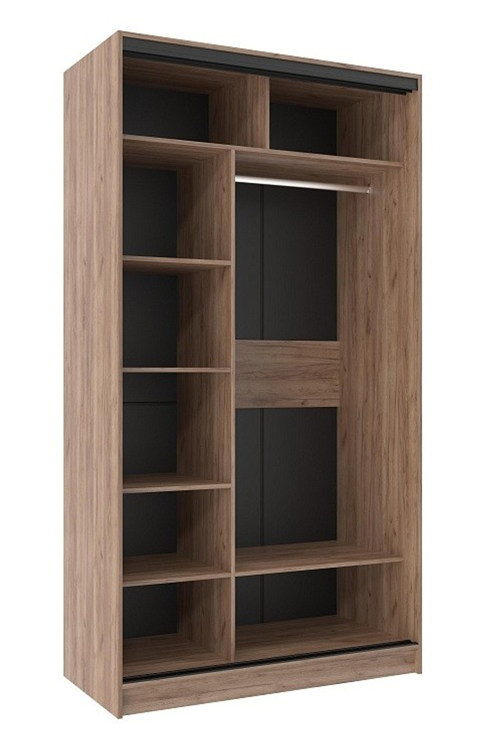 Шкаф-купе двухдверный 1200 Домашний Дуб табачный Craft