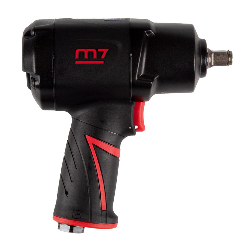 MIGHTY SEVEN (NC-4255QL) Гайковерт пневматический ударный 1/2", 1627 Нм, в комплекте налобный фонарь