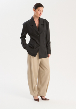 Рубашка жакетного типа из смесовой шерсти