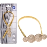 Подхват для штор на магните «Камея золото» 8см